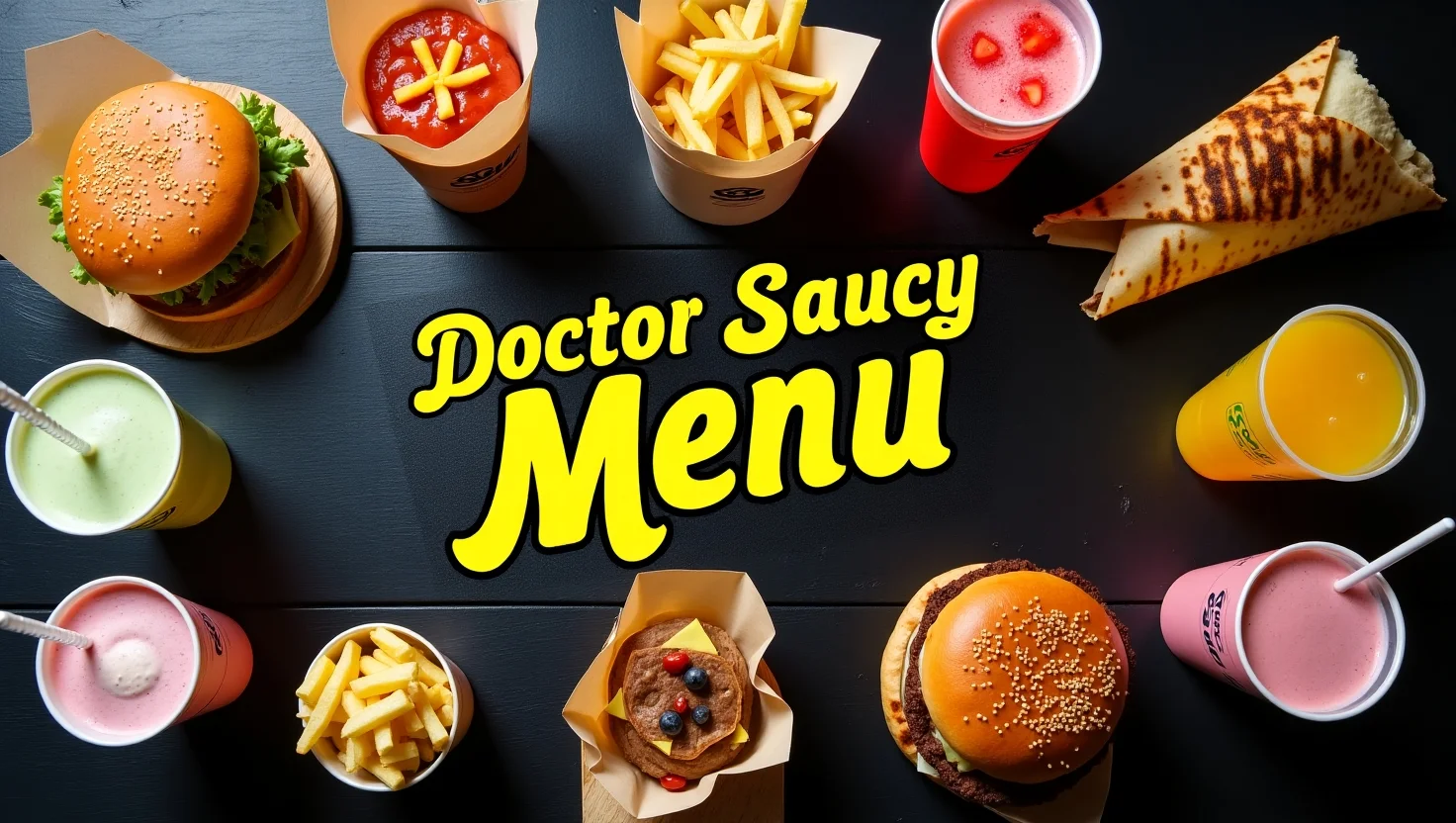 Doctor Saucy Menu