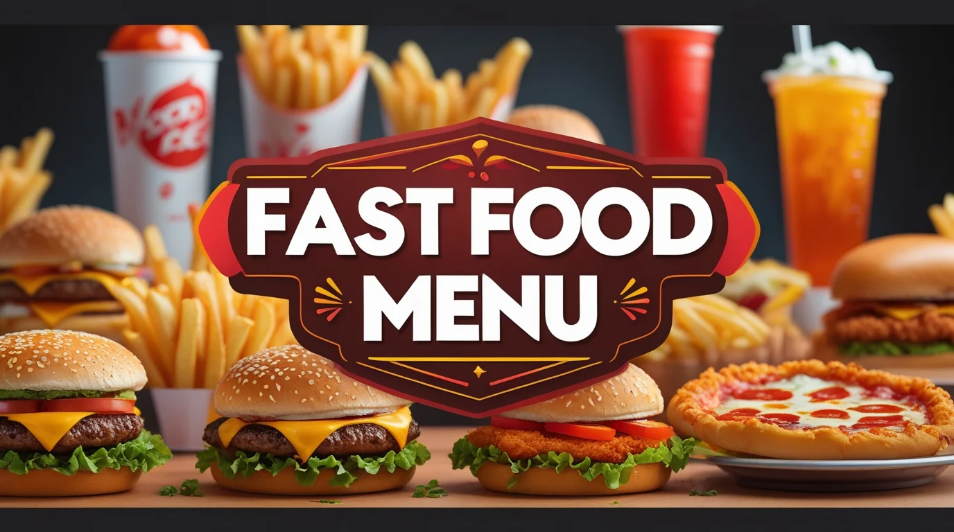Fast Food Menu